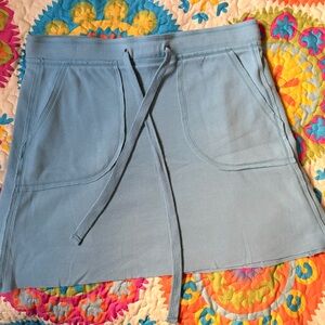 Light Blue Drawstring Skirt